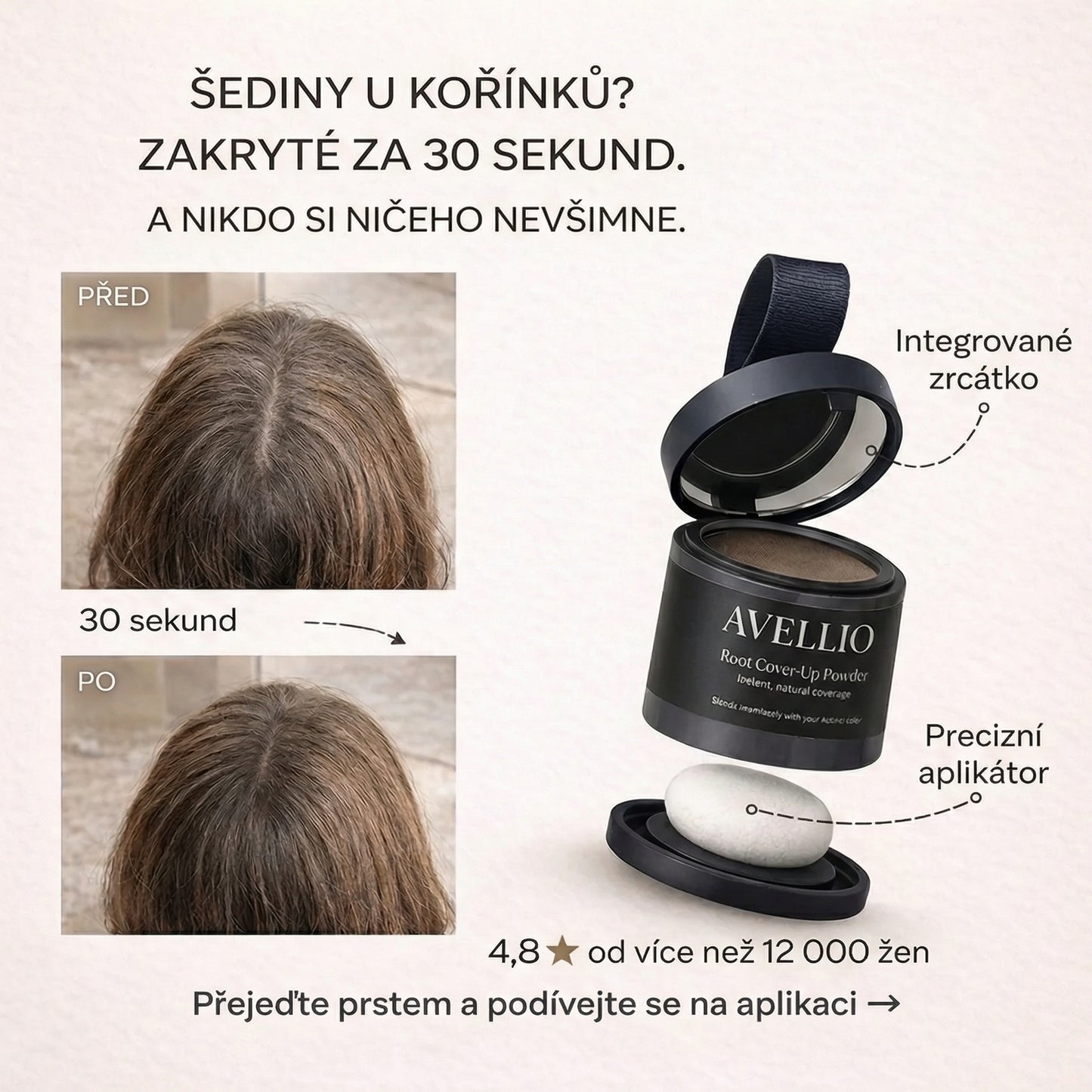 Avellio™ – Okamžité krytí odrostů a šedin